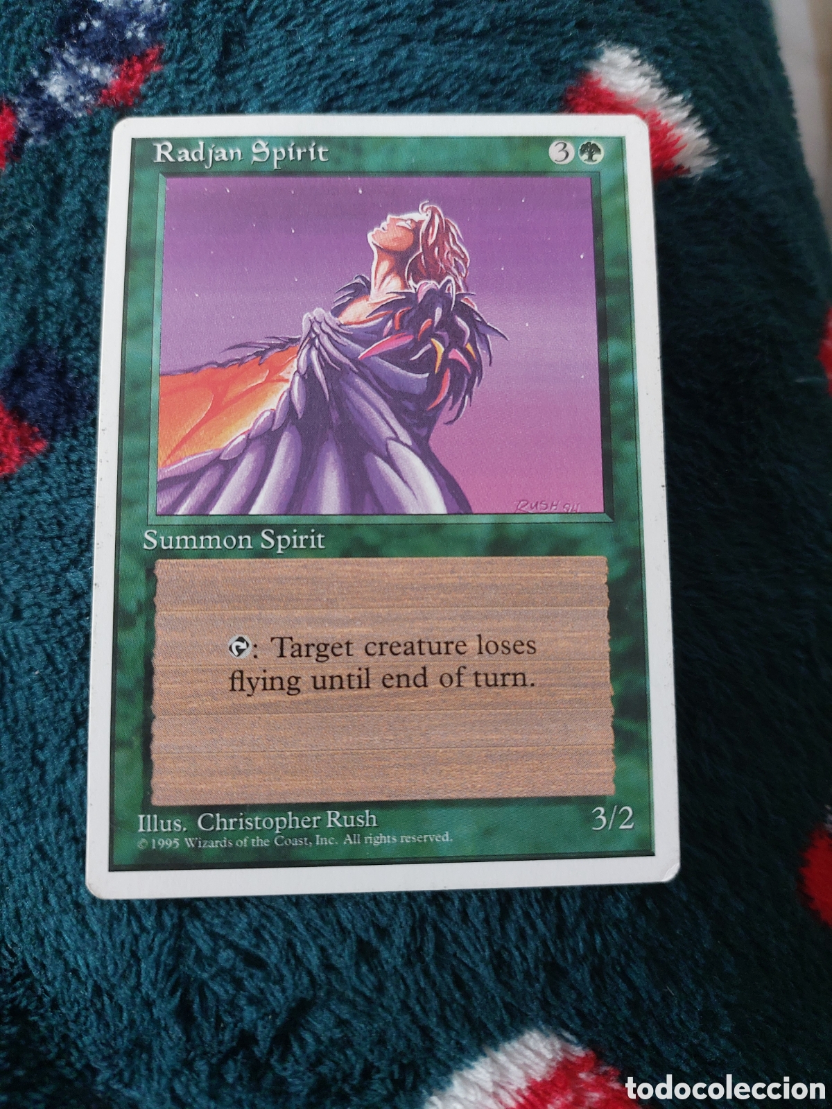 Collecting: RADJAN SPIRIT - SUMMON SPIRIT - MAGIC THE GATHERING ILUST. CHRISTOPHER RUSH