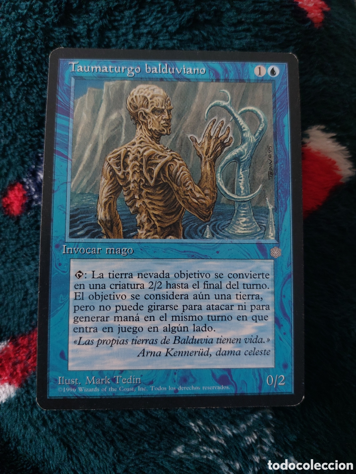 Collecting: TAUMATURGO BALDUVIANO - INVOCAR MAGO - MAGIC THE GATHERING ILUST. MARK TEDIN