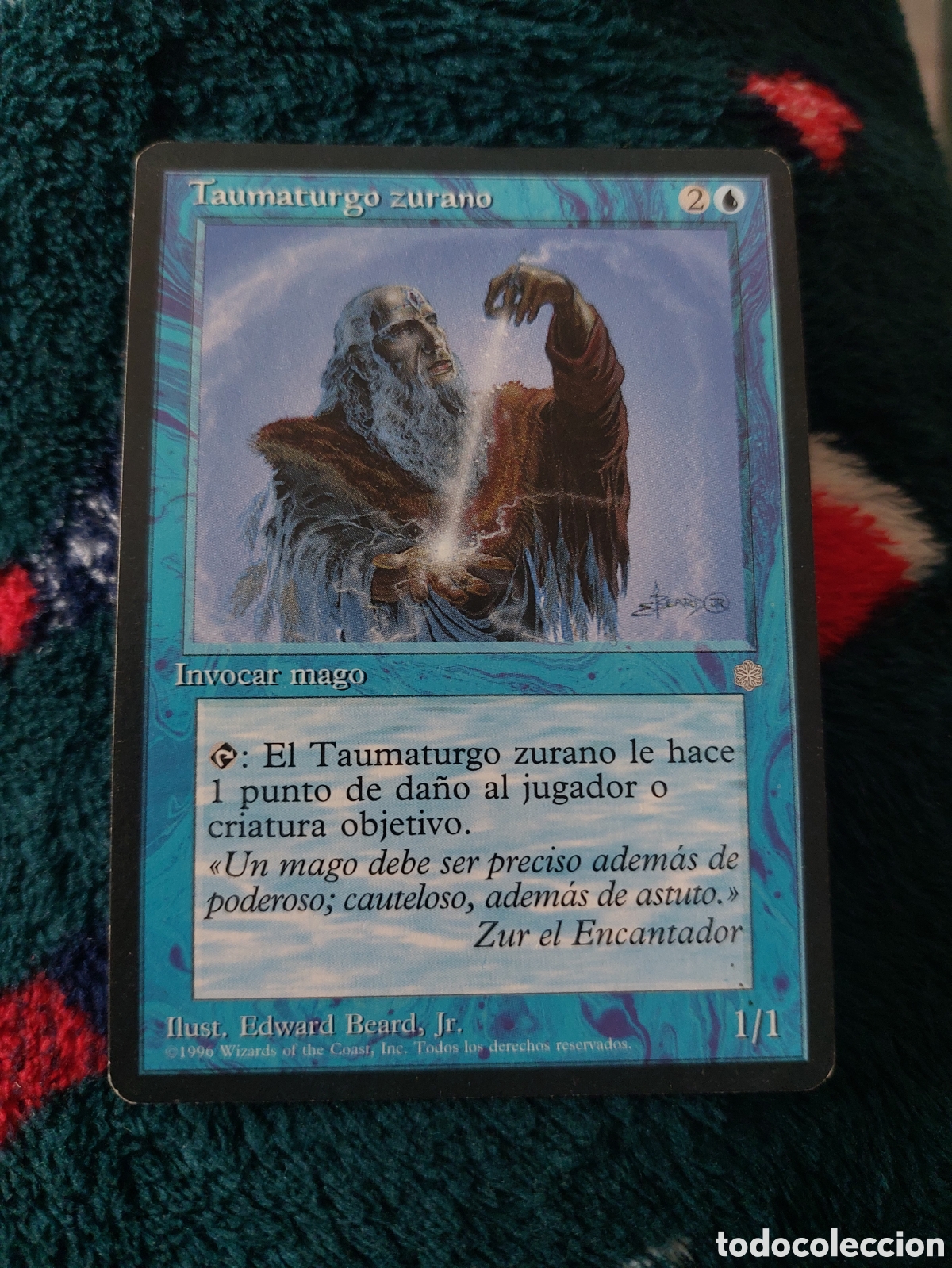 Collecting: TAUMATURGO ZURANO - INVOCAR MAGO - MAGIC THE GATHERING ILUST. EDWARD BEARD JR.