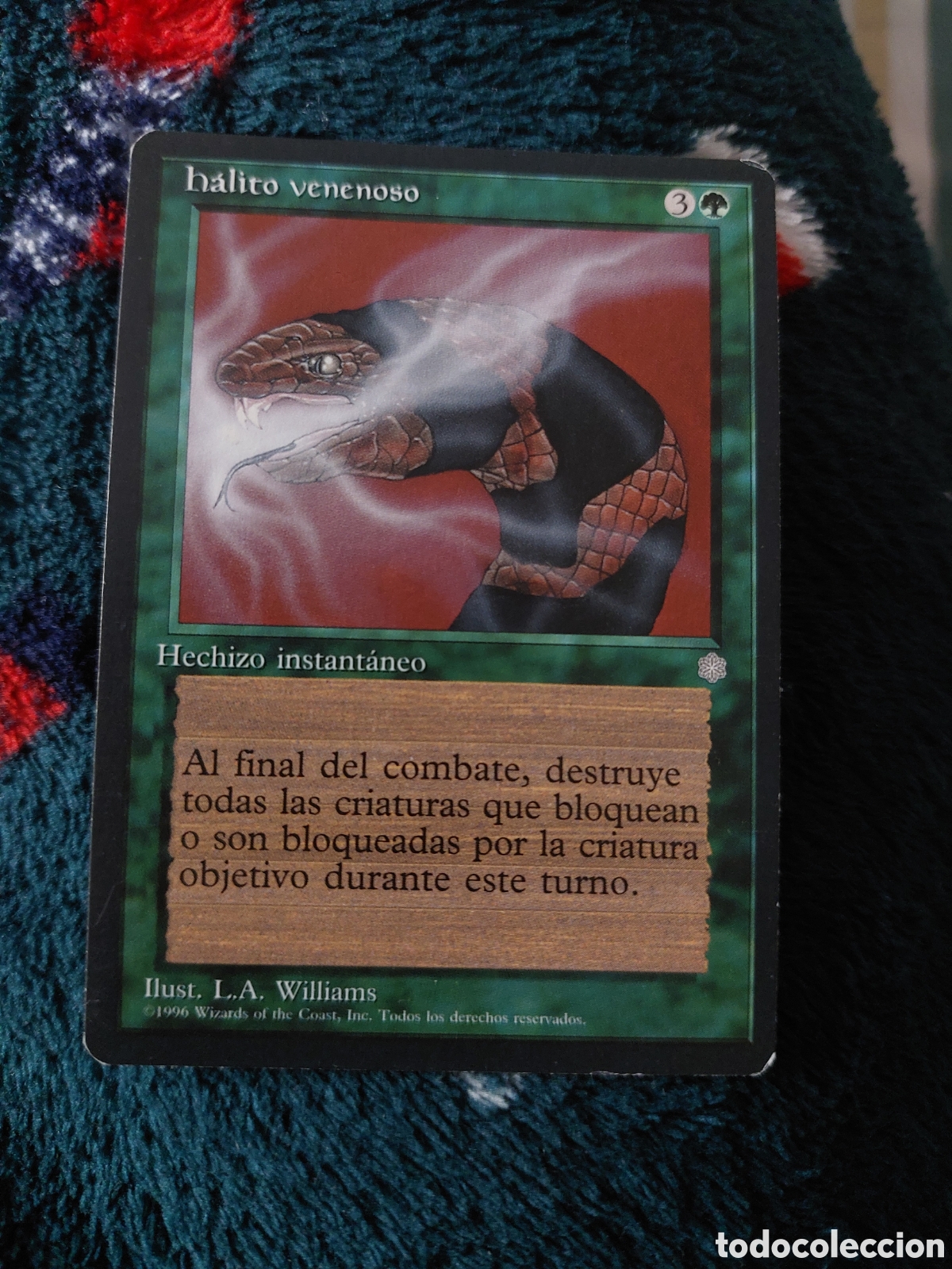 Coleccionismo: HALITO VENENOSO - HECHIZO INSTANTANEO - MAGIC THE GATHERING ILUST. L. A. WILLIAMS