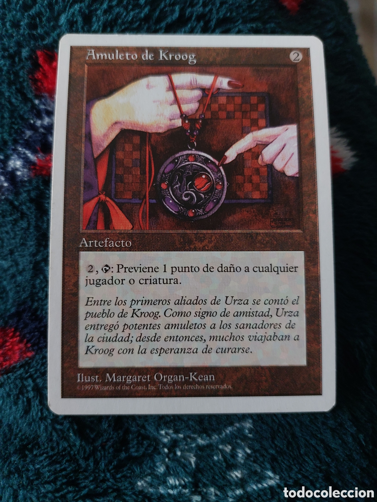 Coleccionismo: AMULETO DE KROOG - ARTEFACTO - MAGIC THE GATHERING ILUST. MARGARET ORGAN-KEAN