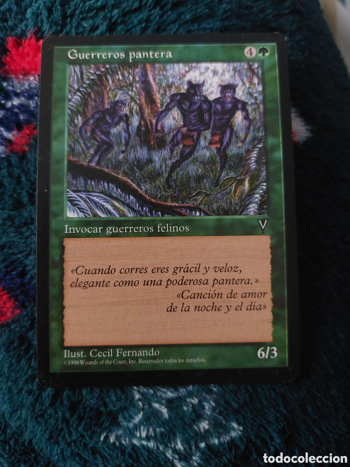 Coleccionismo: GUERREROS PANTERA - INVOCAR GUERREROS FELINOS - MAGIC THE GATHERING ILUST. CECIL FERNANDO