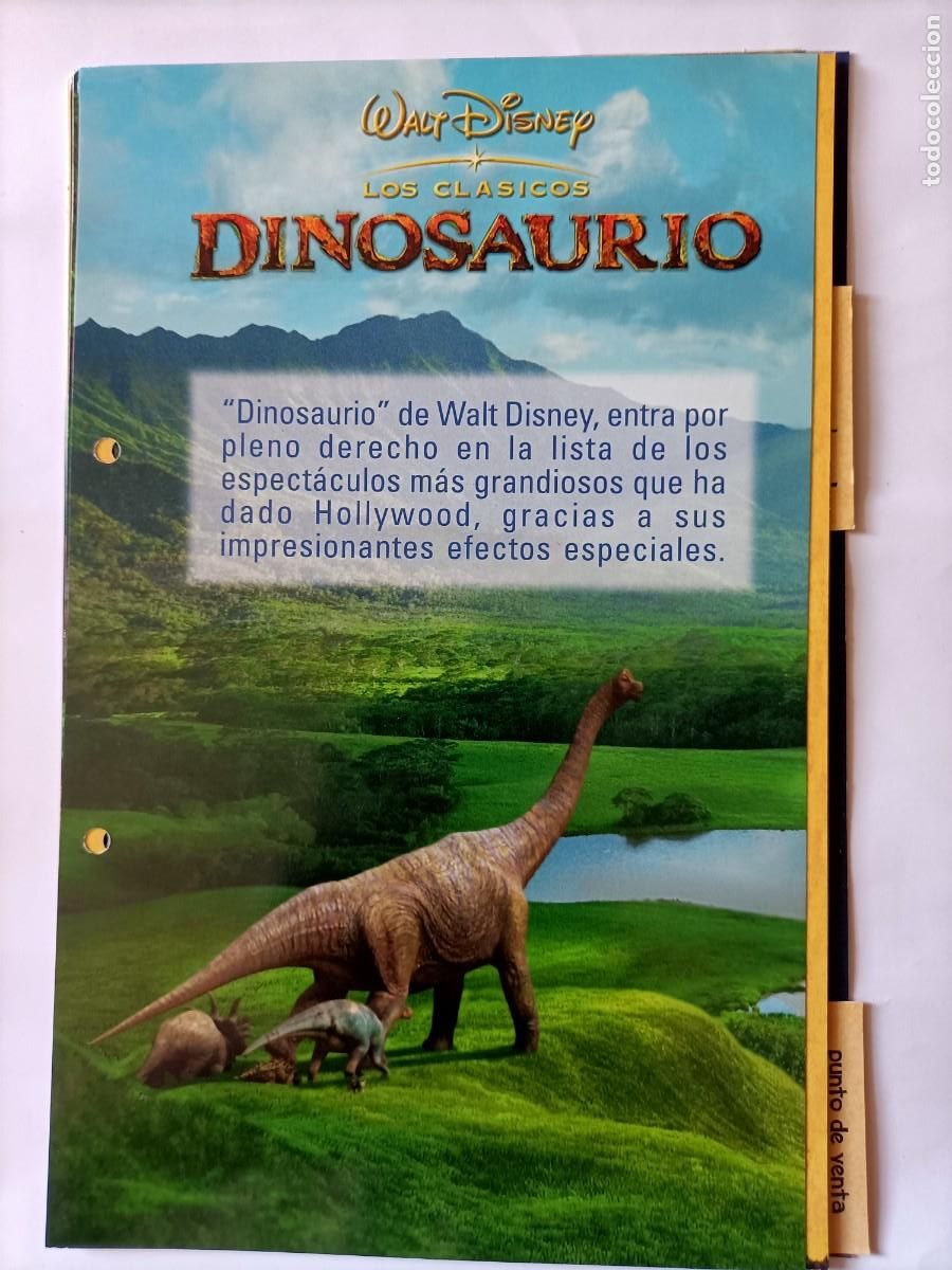 Coleccionismo: CAT&Aacute;LOGO COMPLETO DE LA PEL&Iacute;CULA, DINOSAURIOS. 13 P&Aacute;GINAS A DOBLE CARA