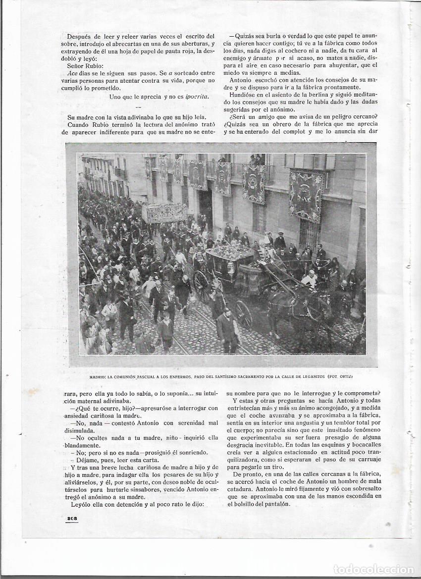 Collezionismo: A&Ntilde;O 1919 RECORTE PRENSA MADRID COMUNION PASCUAL A LOS ENFERMOS PASO POR LA CALLE DE LEGANITOS