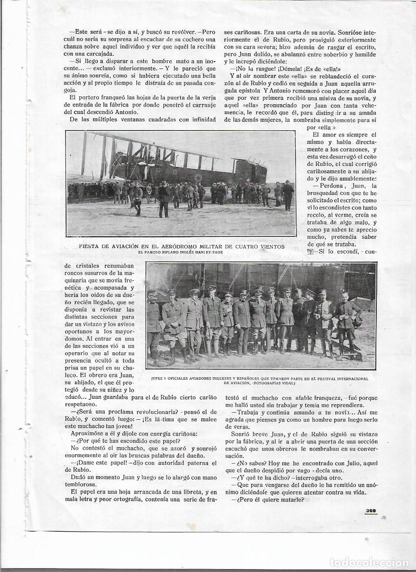 Collezionismo: A&Ntilde;O 1919 RECORTE PRENSA MADRID FIESTA AVIACION AERODROMO CUATRO VIENTOS BIPLANO HANLEY PAGE