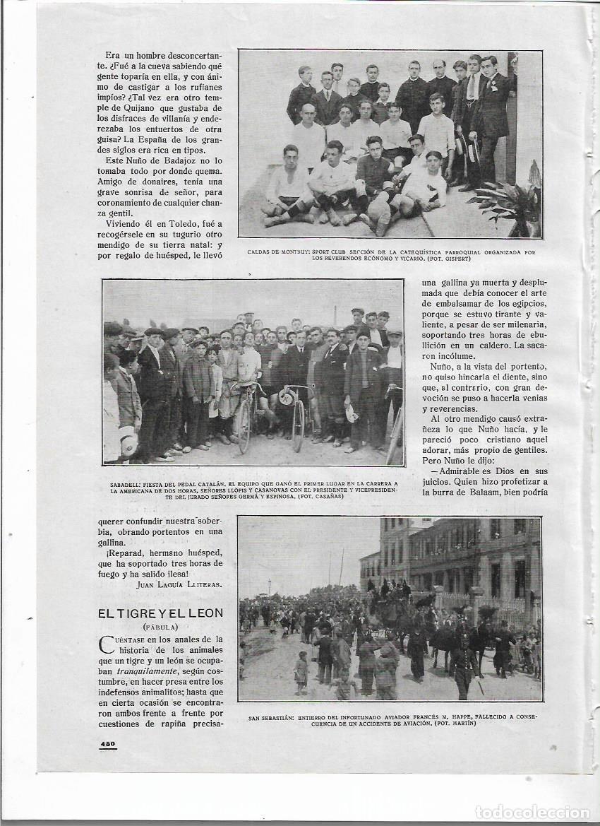 Collezionismo: A&Ntilde;O 1919 RECORTE PRENSA SAN SEBASTIAN ENTIERRO AVIADOR FRANCES HAPPE MUERTO POR ACCIDENTE AVIACION