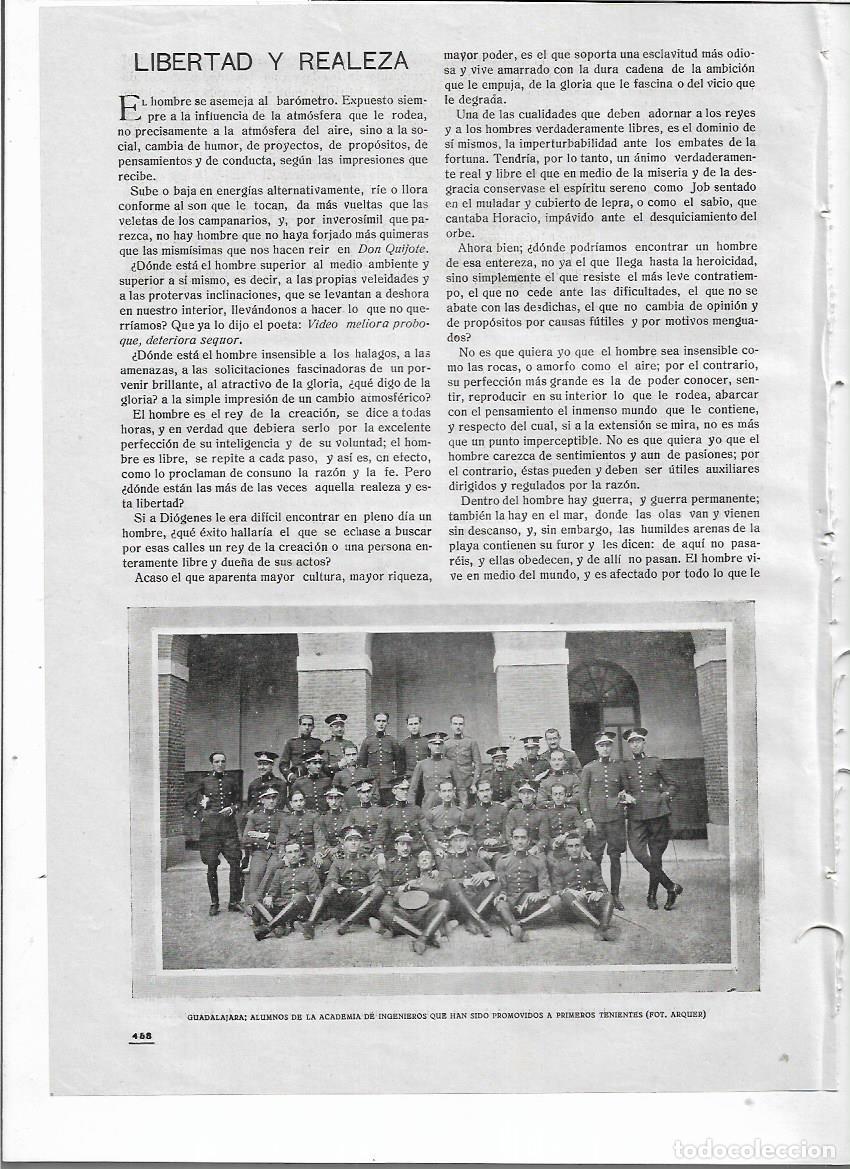 Collezionismo: A&Ntilde;O 1919 RECORTE PRENSA GUADALAJARA ALUMNOS ACADEMIA DE INGENIEROS PROMOVIDOS A PRIMEROS TENIENTES