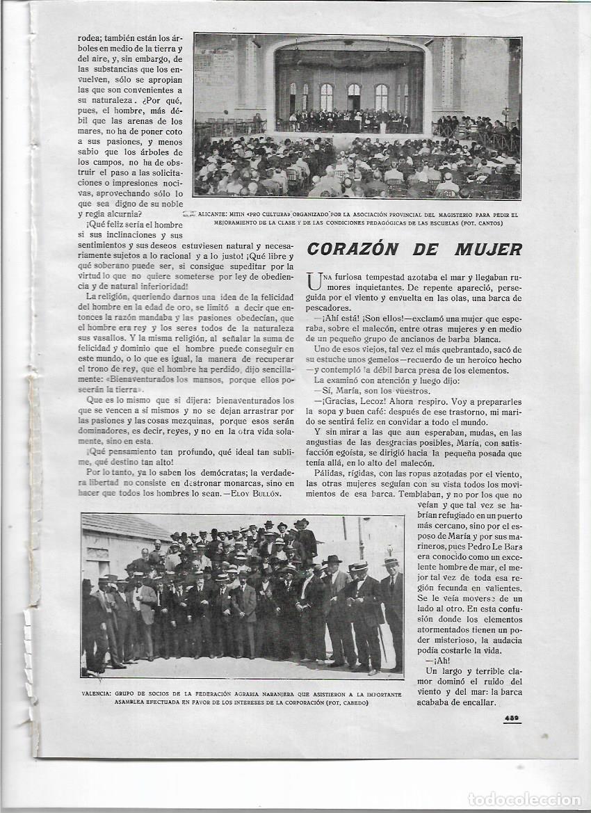 Collezionismo: A&Ntilde;O 1919 RECORTE PRENSA ALICANTE MITIN PRO CULTURA ASOCIACION PROVINCIAL DE MAGISTERIO PEDAGOGIA