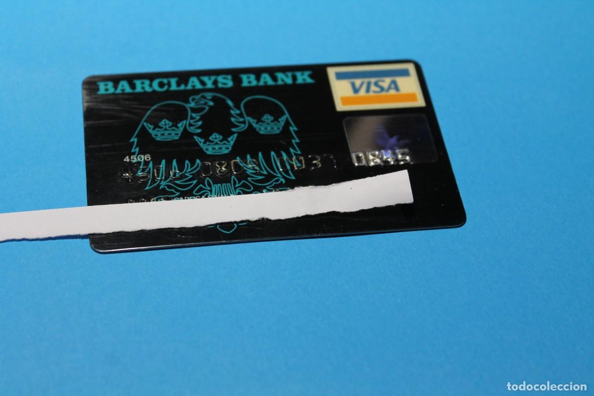 Coleccionismo: TARJETA DE CREDITO. VISA. BARCLAYS BANK. ANTERIOR AL A&Ntilde;O 1996.