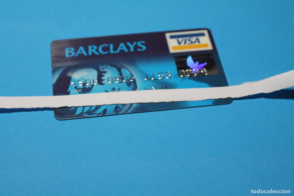 Coleccionismo: TARJETA DE CREDITO. VISA. BARCLAYS BANK. SERVIRED EN EL REVERSO. ANTERIOR AL A&Ntilde;O 2003.