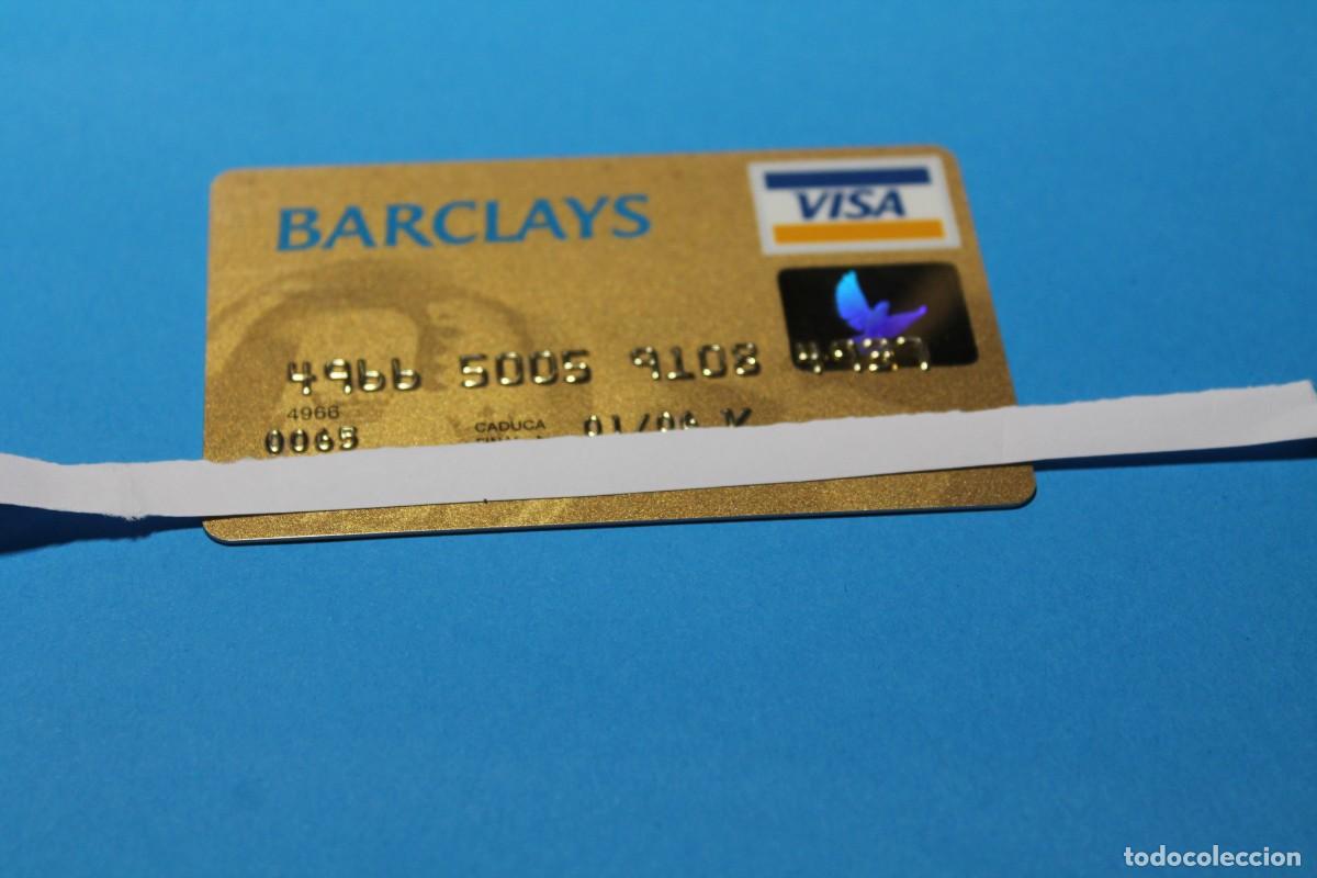 Coleccionismo: TARJETA DE CREDITO. VISA ORO. BARCLAYS BANK. SERVIRED EN EL REVERSO. ANTERIOR AL A&Ntilde;O 2006.