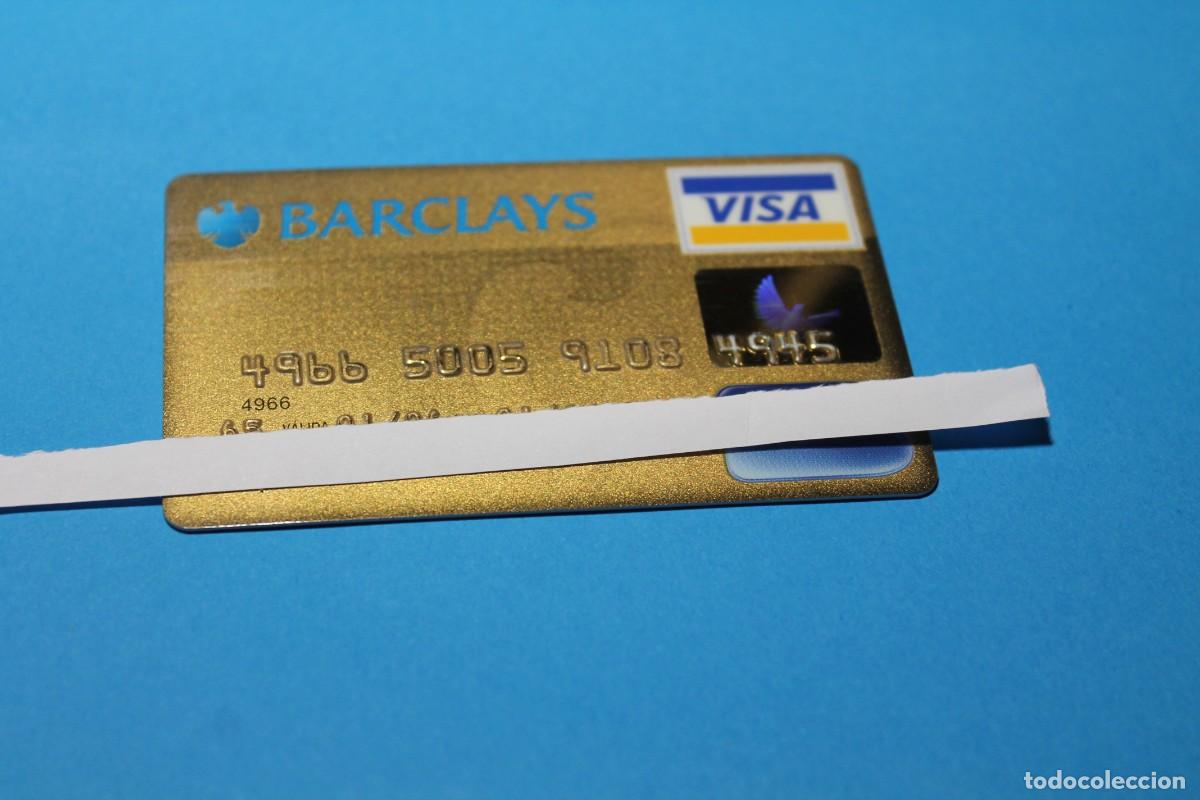 Coleccionismo: TARJETA DE CREDITO. VISA ORO. BARCLAYS BANK. BARCLAYCARD. SERVIRED EN EL REVERSO. A&Ntilde;O 2006.