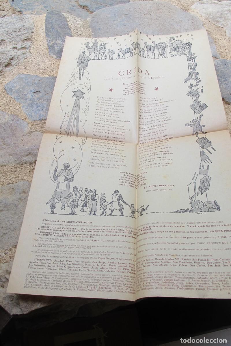 Coleccionismo: CRIDA DELS REIS D'ORIENT ALS INFANTS D'IGUALADA. 1957