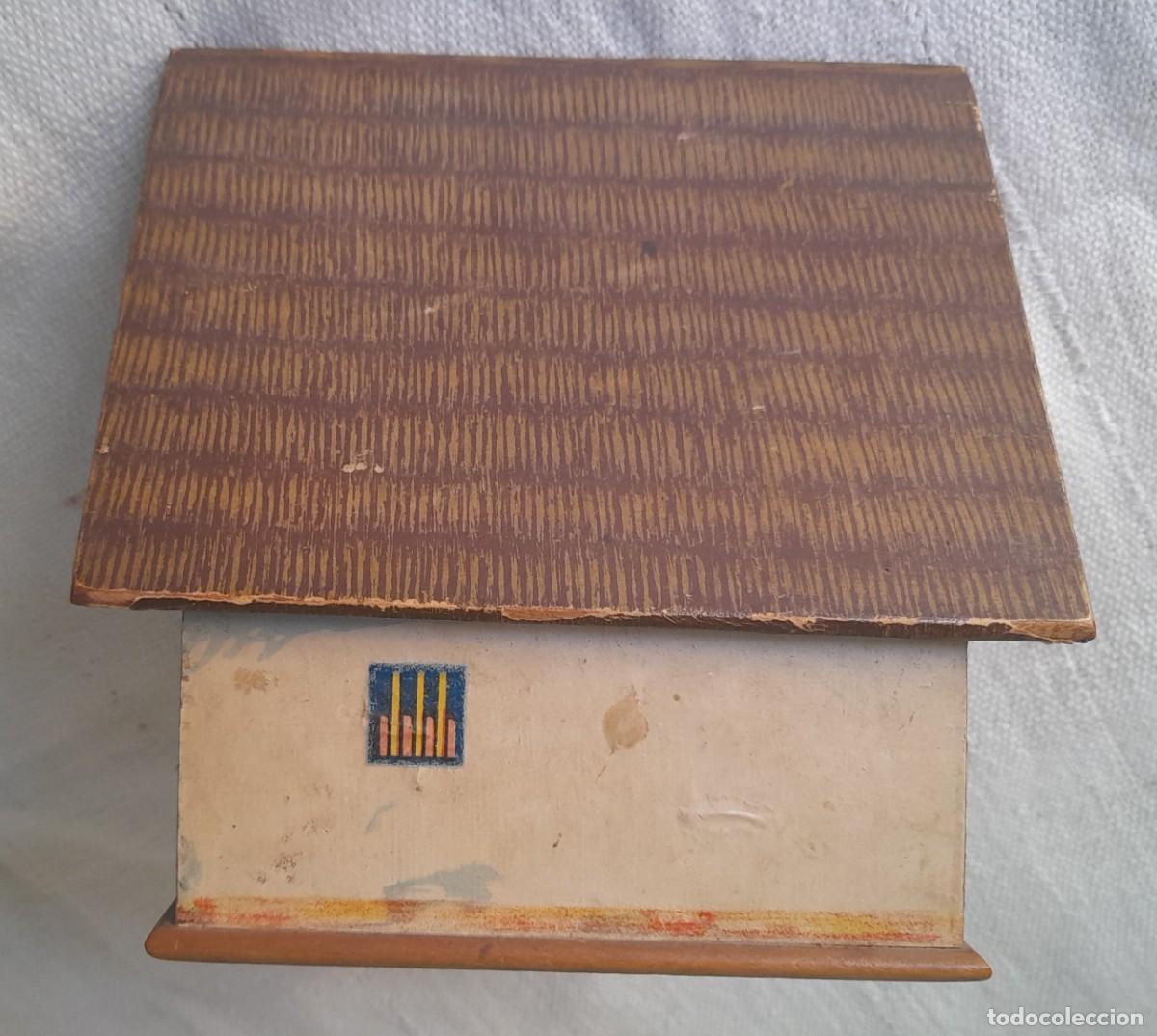 Coleccionismo: Caja de madera con forma de barraca valenciana - Foto 7