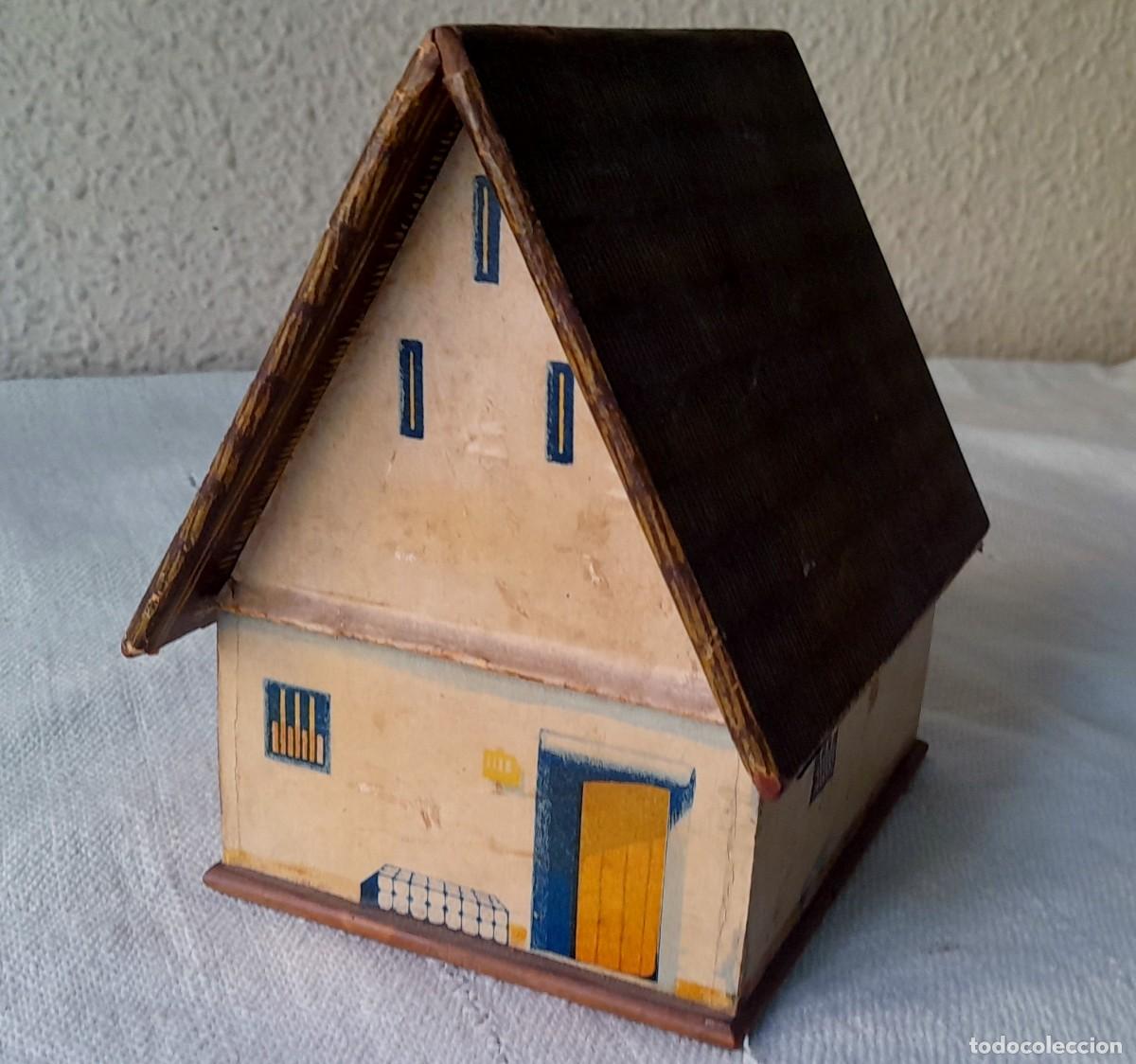 Coleccionismo: Caja de madera con forma de barraca valenciana - Foto 13