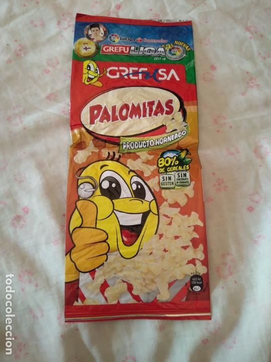 Coleccionismo: BOLSA VACIA DE PALOMITAS MARCA GREFUSA GREFULIGA 17-18 GREFUCHAPA 2017-2018 GRIEZMANN NEYMAR ASPAS