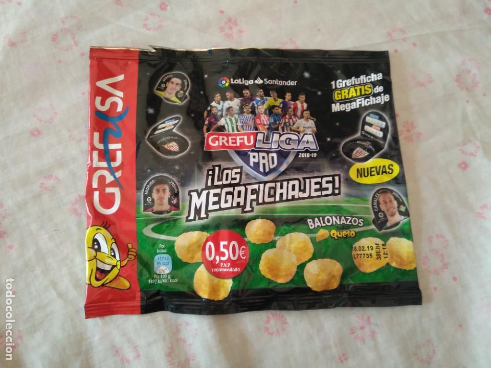 Collecting: BOLSA VACIA DE BALONAZOS GREFULIGA 2018-2019 GREFUCHAPA 18-19 GREFUSA RODRI GERARD MORENO CANALES