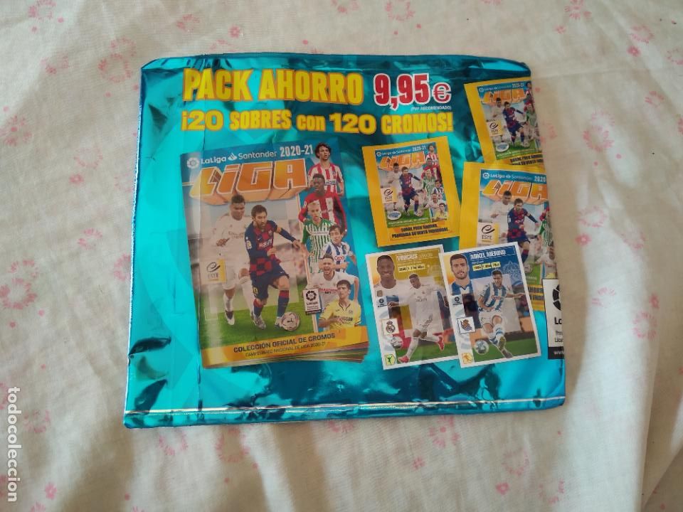 Coleccionismo: BOLSA VACIA PACK AHORRO CROMO FUTBOL LIGA 2020-2021 EDICIONES ESTE 20-21 MESSI CASEMIRO JOAO FELIX
