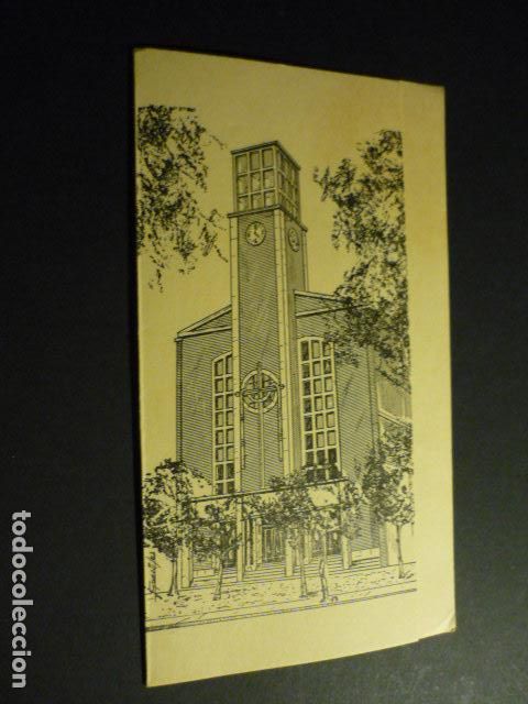 Coleccionismo: VALLADOLID 1965 INVITACION INAUGURACI&Oacute;N PARROQUIA DE LA INMACULADA CONCEPCION DIPTICO