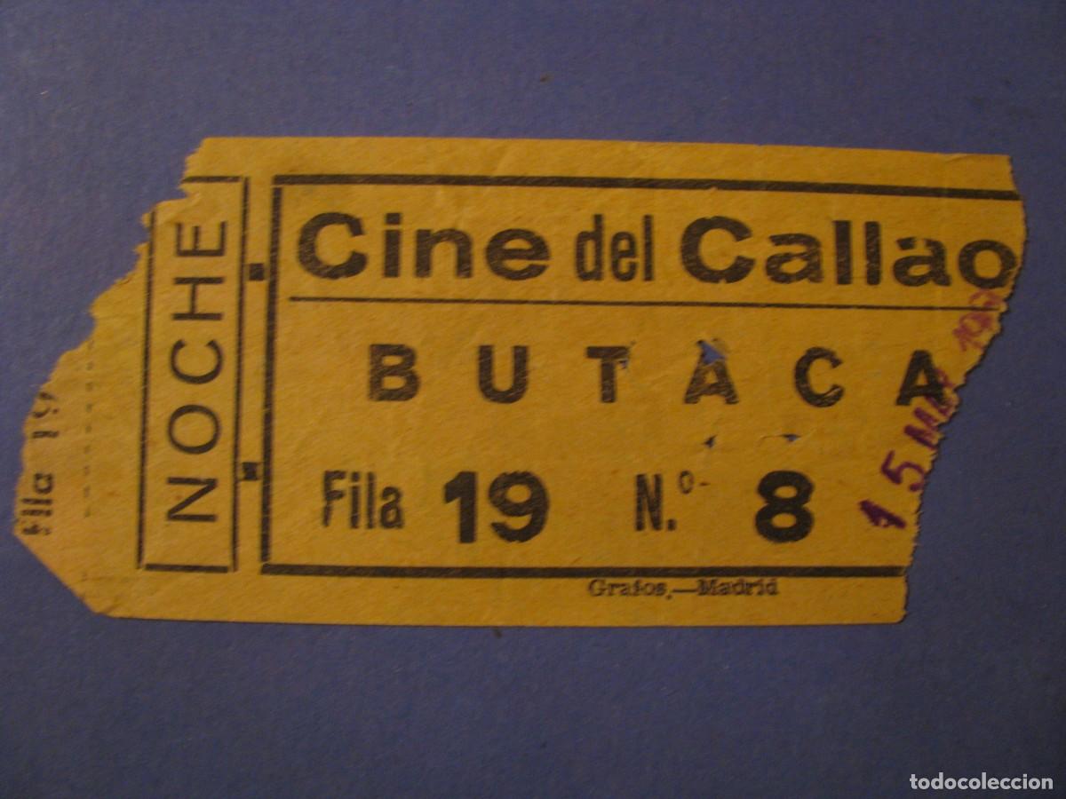 ENTRADA CINE DEL CALLAO. 1960.