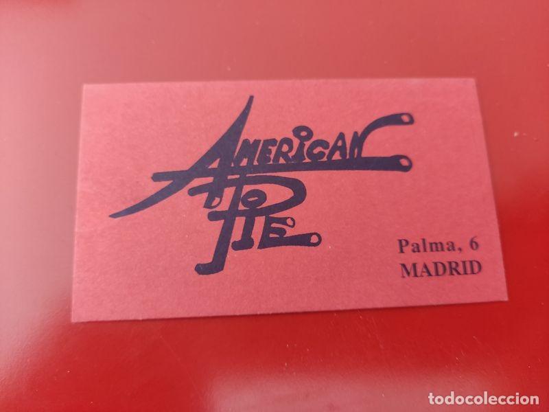 Collezionismo: FLYER PASE PUERTA DISCOTECA PUB AMERICAN PIE C/ PALMA 6 2&ordm; MINI MADRID A&Ntilde;OS 90