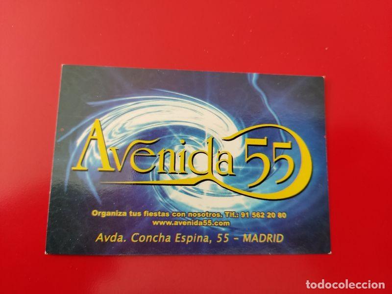 Collezionismo: FLYER PASE PUERTA DISCOTECA PUB AVENIDA 55 C/ CONCHA ESPINA 55 MADRID A&Ntilde;OS 90