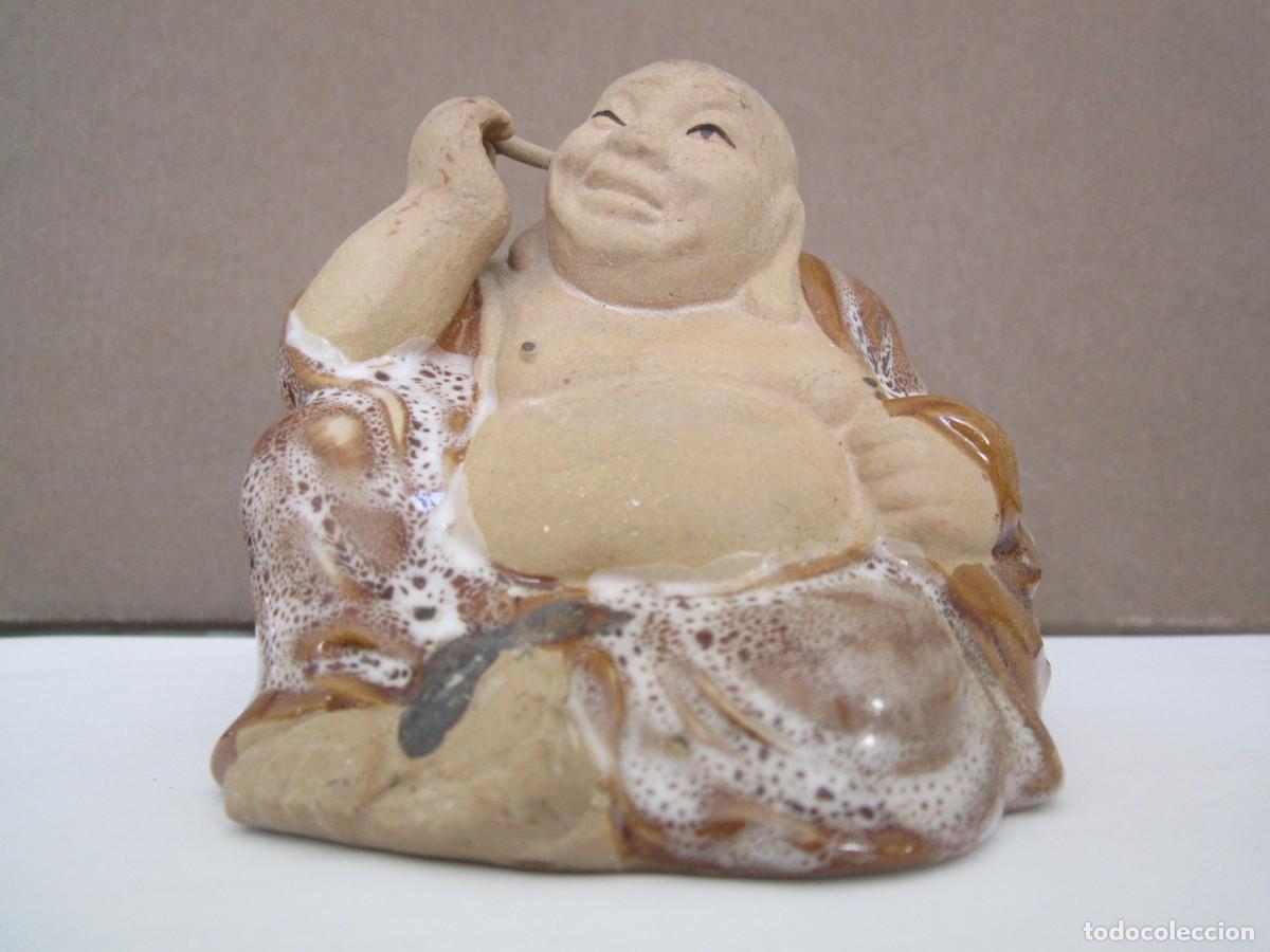 Coleccionismo: (4)FIGURA BUDA DE CERAMICA - Foto 1