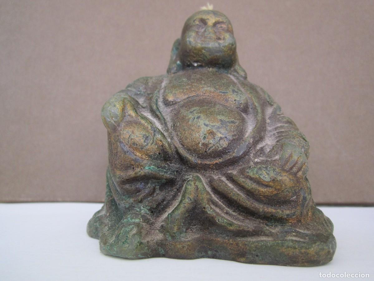 Coleccionismo: (4)FIGURA BUDA DE CERA (VELA) - Foto 1
