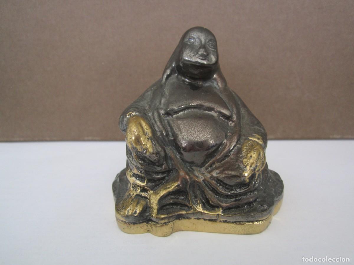 Coleccionismo: (4)FIGURA BUDA EN BRONCE - Foto 1