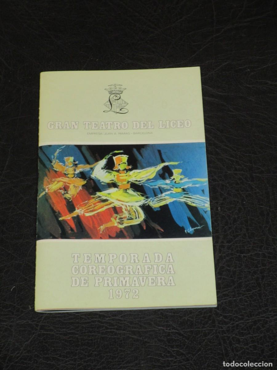 Coleccionismo: Programa Gran teatro el liceo , primavera 1972 - compa&ntilde;ia de ballet del teatro kirov &ndash; Don Quijote