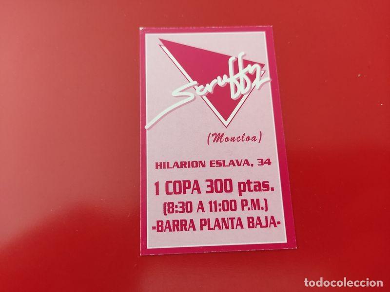 Collezionismo: FLYER PASE PUERTA DISCOTECA PUB SCRUFFY C/ HILARION ESLAVA 34 ROJA LOG 1 COPA 300 PTS MADRID A&Ntilde;OS 90