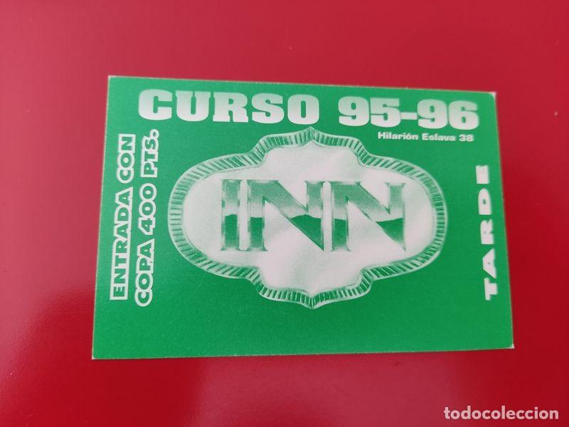 Coleccionismo: FLYER PASE PUERTA DISCOTECA PUB INN C/ HILARION ESLAVA 38 CURSO 95 96 MADRID A&Ntilde;OS 90