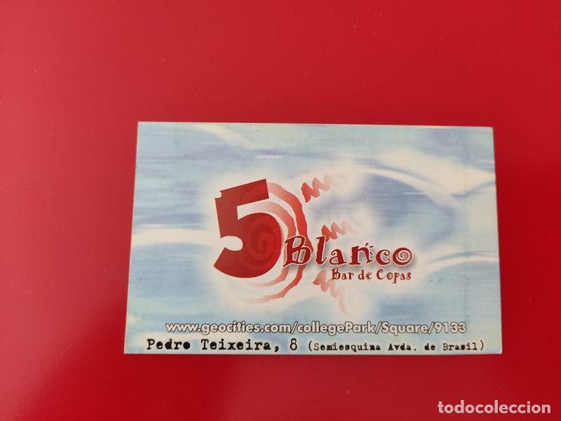 Collezionismo: FLYER PASE PUERTA DISCOTECA PUB 5 BLANCO C/ PEDRO TEIXEIRA 8 2 COPAS 1000 PTS MADRID A&Ntilde;OS 90