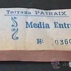 Coleccionismo: TACO DE ENTRADAS PARA LA TERRAZA PATRAIX, VALENCIA
