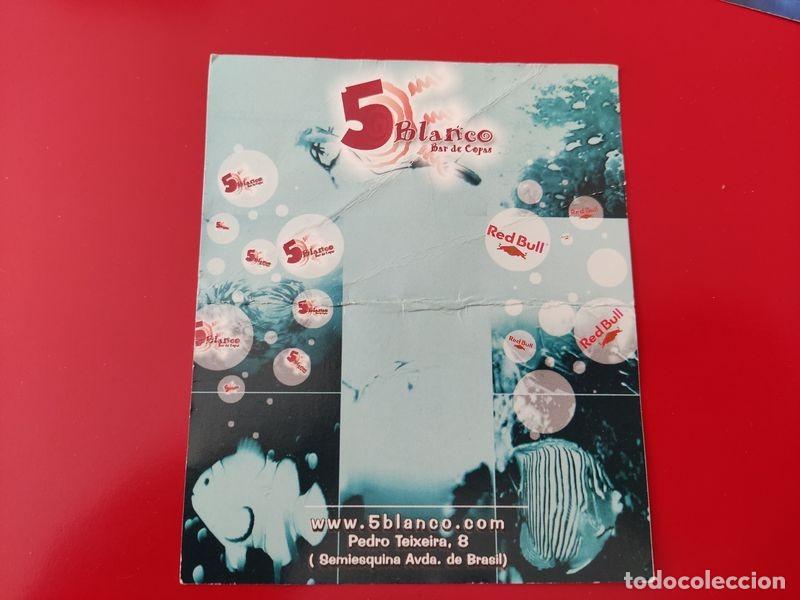 Collezionismo: FLYER PASE PUERTA DISCOTECA PUB 5 BLANCO C/ PEDRO TEIXEIRA 8 FEBRERO 2001 MADRID A&Ntilde;OS 90