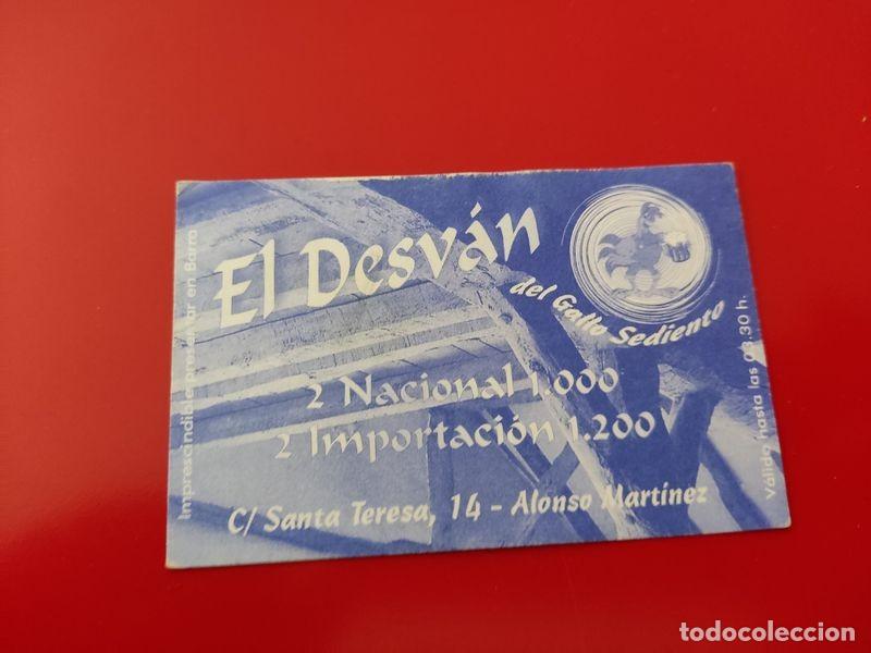 Collecting paper: FLYER PASE PUERTA DISCOTECA PUB EL DESVAN C/ SANTA TERESA 14 2X1000 PTS MADRID A&Ntilde;OS 90