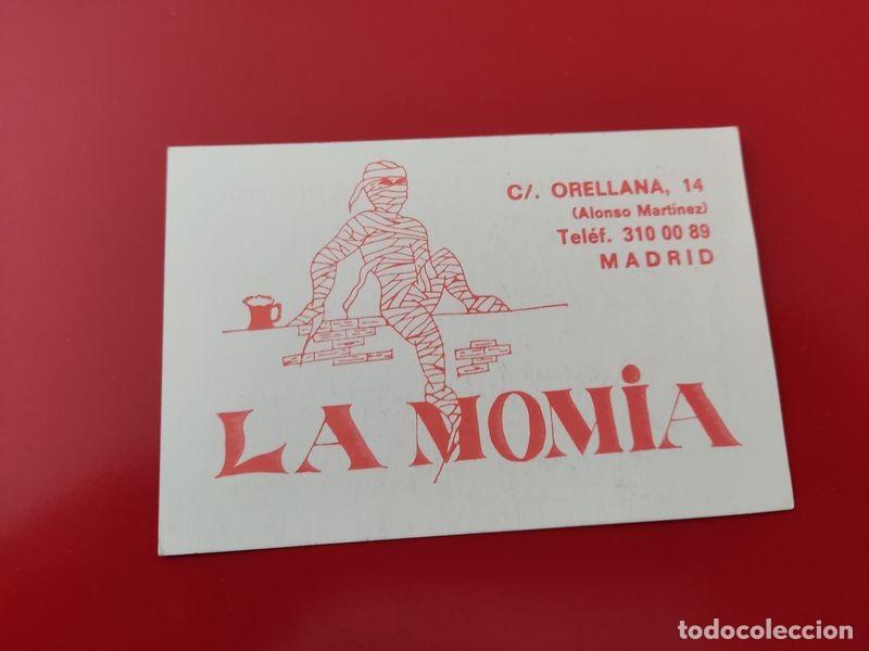 Collecting paper: FLYER PASE PUERTA DISCOTECA PUB LA MOMIA C/ ORELLANA 14 METRO CERVEZA MADRID A&Ntilde;OS 90