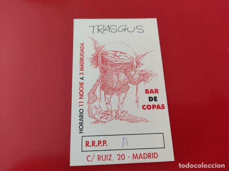 Collezionismo: FLYER PASE PUERTA DISCOTECA PUB TRASGUS C/ RUIZ 20 MADRID A&Ntilde;OS 90