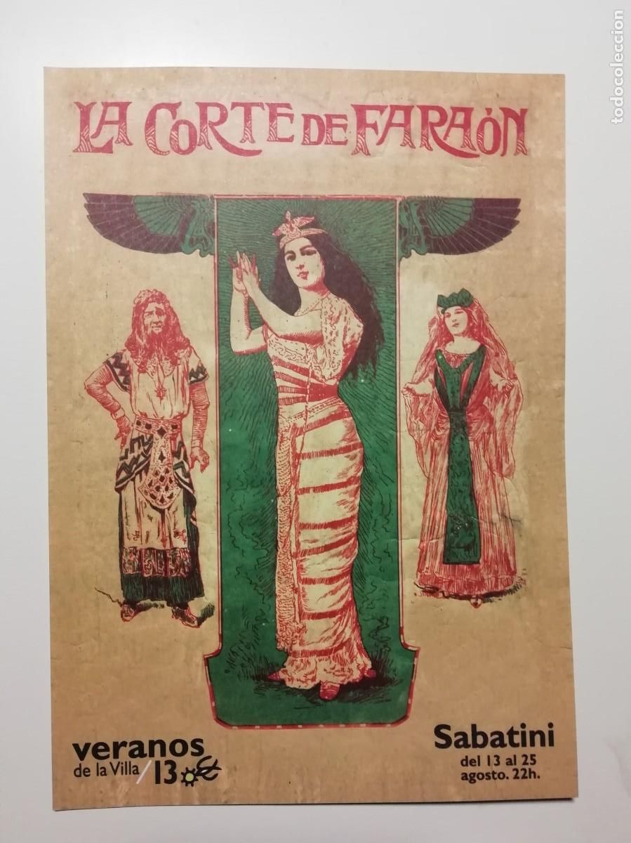 Coleccionismo: Programa de mano &laquo;La corte de Fara&oacute;n&raquo; Zarzuela Veranos de la Villa Madrid 2013