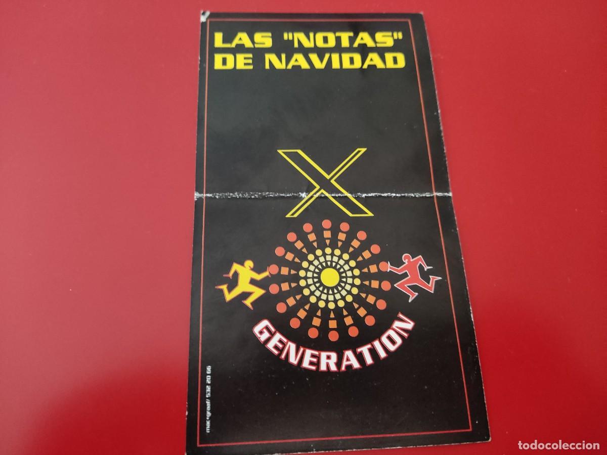 Collezionismo: FLYER PASE PUERTA DISCOTECA PUB X GENERATION C/ PZA CALLAO 3 DJS MADRID A&Ntilde;OS 90