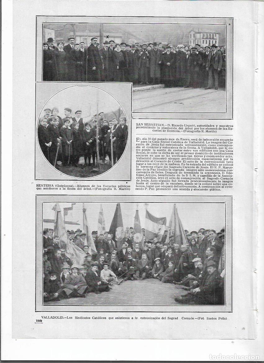 Coleccionismo: A&Ntilde;O 1916 RECORTE PRENSA RENTERIA FIESTA DEL ARBOL NI&Ntilde;OS DE LAS ESCUELAS RICARDO URGOITI AUTORIDADES