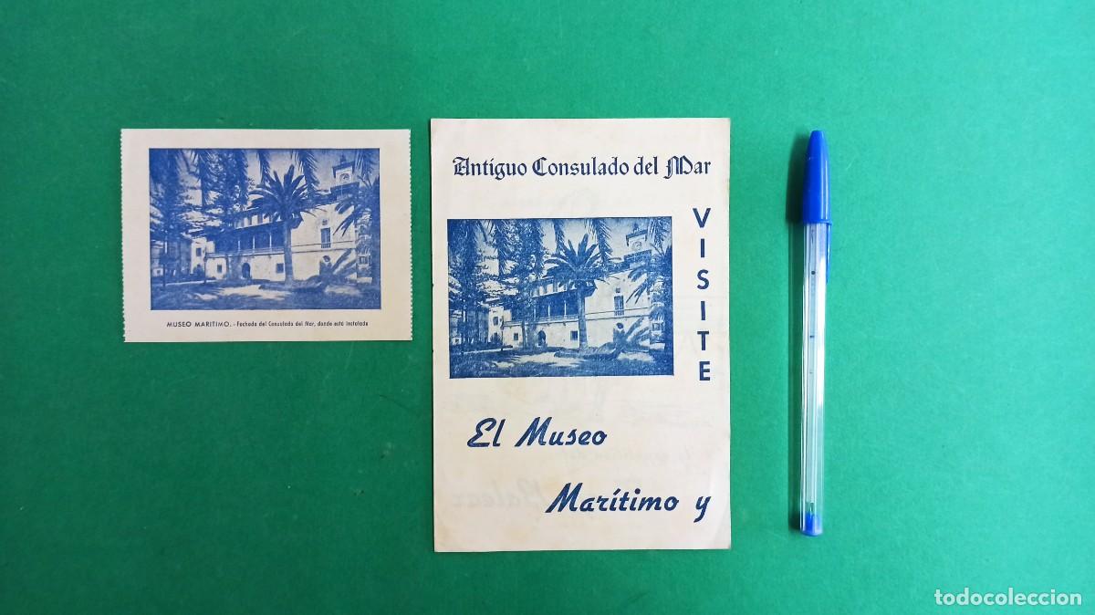 Collectionnisme: Programa y entrada del Museo Maritimo. Consulado del Mar. Exposici&oacute;n traje Balear. Barcelona.