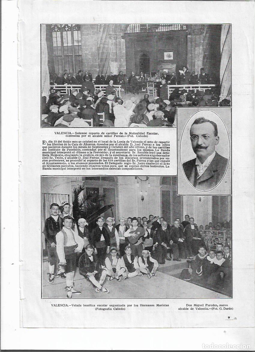 Coleccionismo: A&Ntilde;O 1916 RECORTE PRENSA VALENCIA REPARTO DE CARTILLAS CARTILLES DE LA MUTUALIDAD ESCOLAR