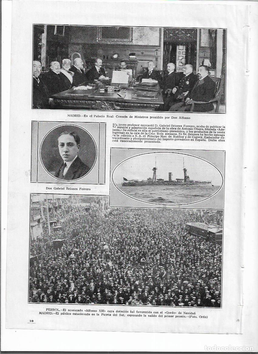 Coleccionismo: A&Ntilde;O 1916 RECORTE PRENSA MADRID SORTEO LOTERIA NAVIDAD GRAN PUBLICO PUERTA DEL SOL ESPERANDO EL GORDO