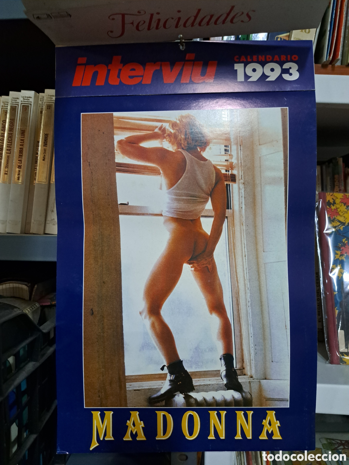 Coleccionismo: CALENDARIO DE PARED INTERVIU- MADONNA, 1993. DIF&Iacute;CIL!!!.