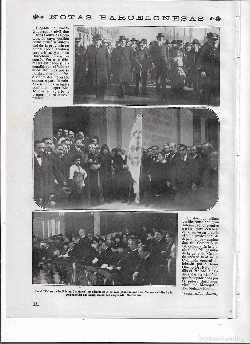 Collezionismo: 1918 RECORTE PRENSA BARCELONA X ANIVERSARIO LA UNION PROFESIONAL EMPLEADOS DEPENDIENTES COMERCIO