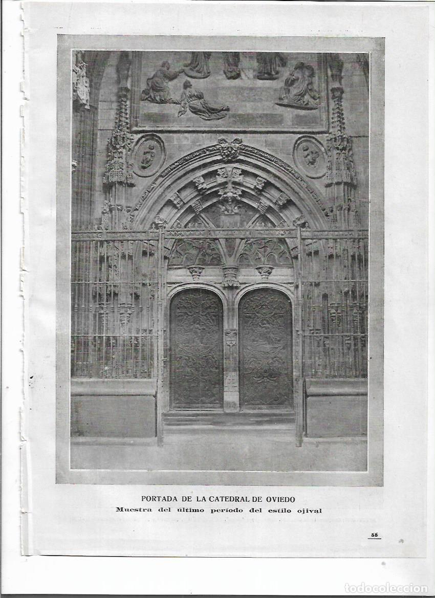 Collezionismo: A&Ntilde;O 1918 RECORTE PRENSA PORTADA CATEDRAL DE OVIEDO ULTIMO PERIODO ESTILO OJIVAL
