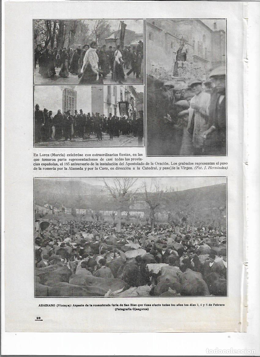 Coleccionismo: A&Ntilde;O 1918 RECORTE PRENSA ABADIANO VIZCAYA FERIA DE SAN BLAS FOTOGRAFIA OJANGUREN