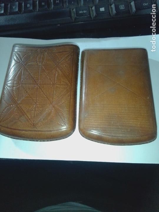 Coleccionismo: Pitillera de Cuero Punzonada - Foto 7