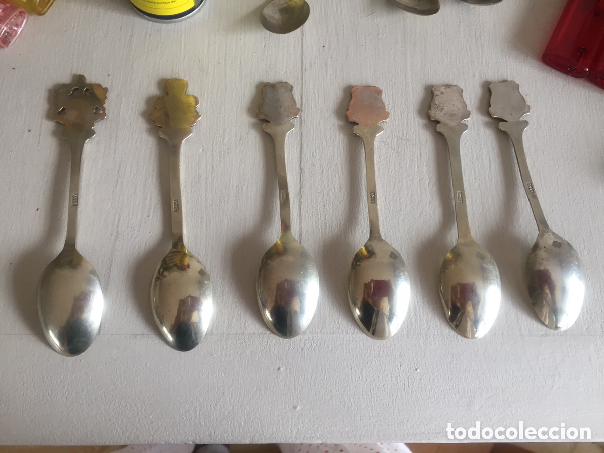 Coleccionismo: Set de 6 cucharillas de plata - Foto 8